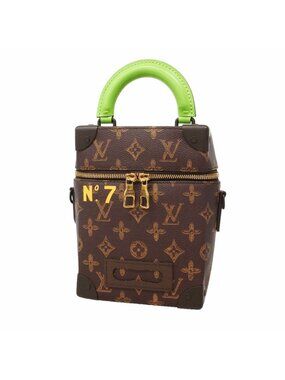 Louis Vuitton Vanity Bag Monogram N°7 Vertical Box Trunk Brown Green